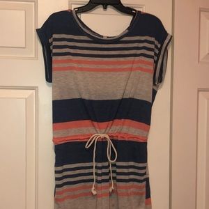 Mid length striped dress
